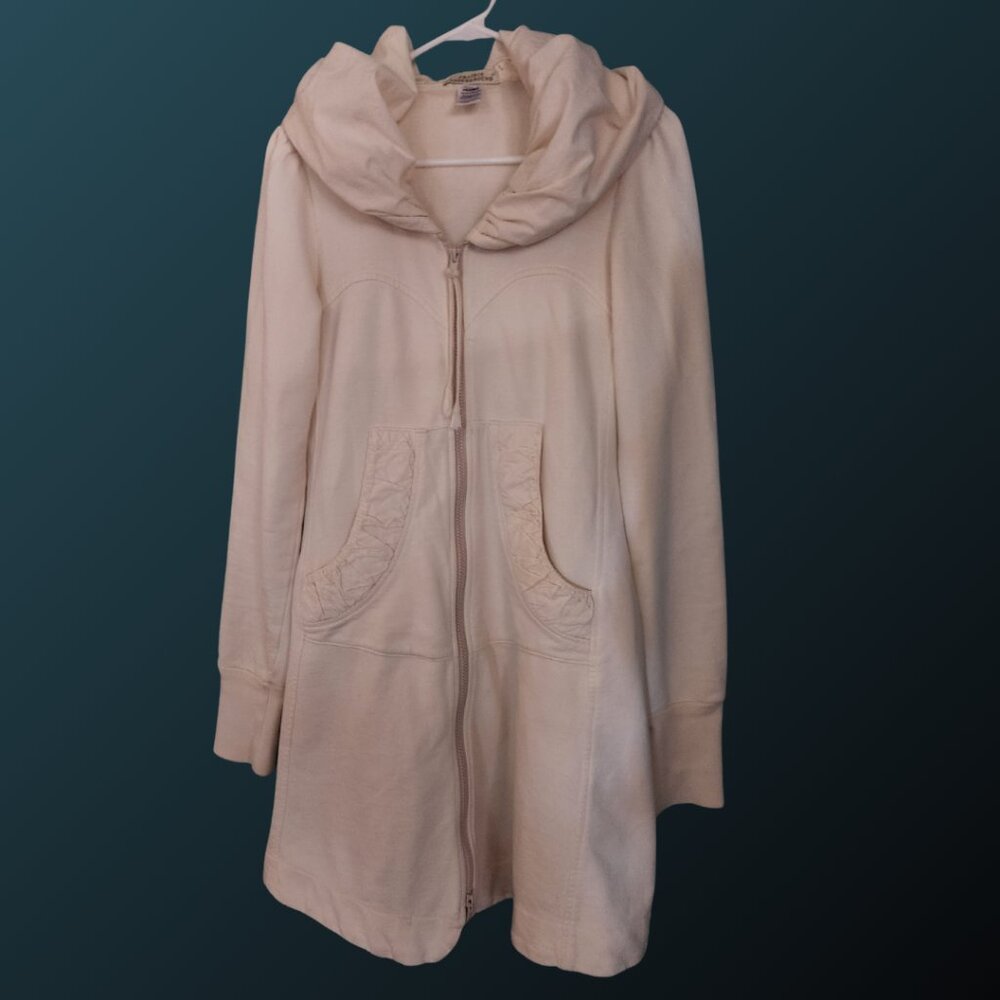 Prairie Underground Long Cloak Hoodie in Oatmeal